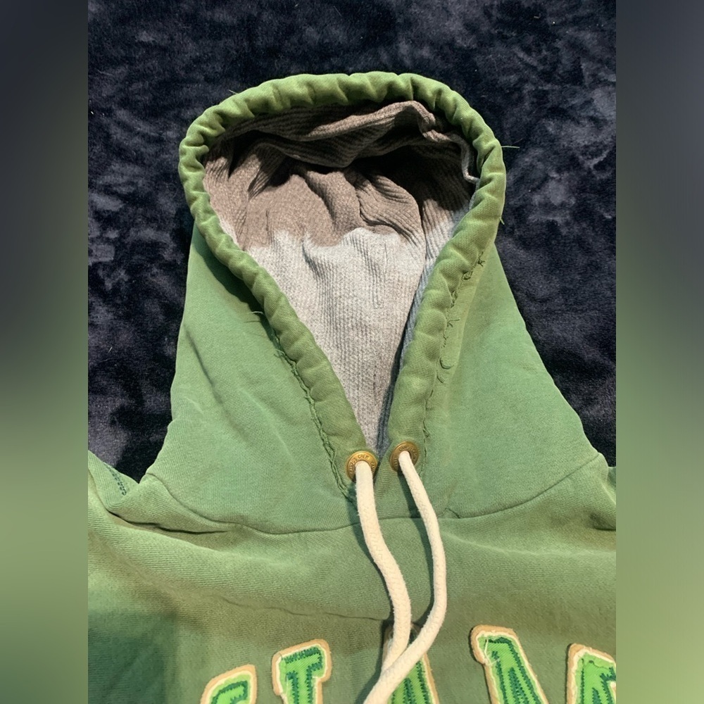 💜 Vintage 90s Campus Crew Miami Hurricanes Hoodie - Size Small - Picture 5 of 15